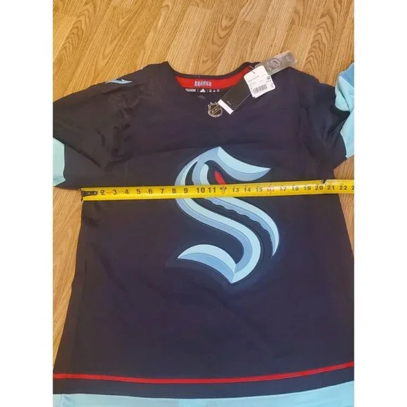 NWT Seattle Kraken Home Authentic Stitched Adidas Hockey Jersey